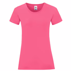 Fruit of the Loom Womens/Ladies Iconic T-Shirt - XS, Fuchsia