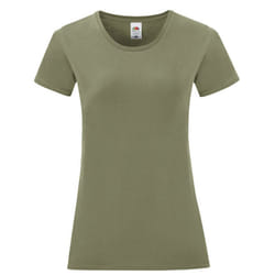 Fruit of the Loom Womens/Ladies Iconic T-Shirt - L, Classic Olive