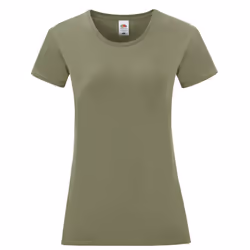 Fruit of the Loom Womens/Ladies Iconic T-Shirt - XXL, Classic Olive
