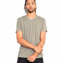 Duke Mens Signature-1 V-Neck T-Shirt - M, Khaki