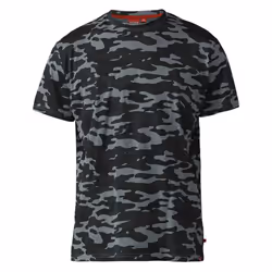 Duke Mens D555 Gaston Camouflage Kingsize Short-Sleeved T-Shirt