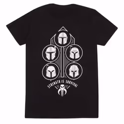 Star Wars: The Mandalorian Unisex Adult Strength Is Survival T-Shirt