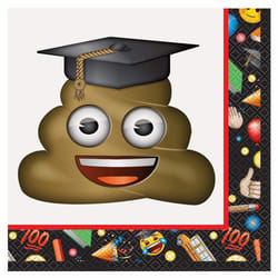 Unique Party Paper Emoji Graduation Napkins (Pack of 16)