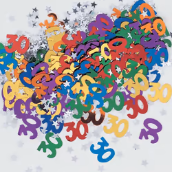 Unique Party Foil 30th Birthday Confetti