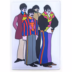 The Beatles Sub Band Woven Bordered Iron On Patch
