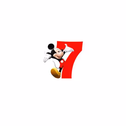 Disney Junior Mickey Mouse 7th Birthday Candle
