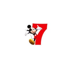 Disney Junior Mickey Mouse 7th Birthday Candle