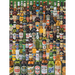 Pyramid International Beer Bottles Paper Print