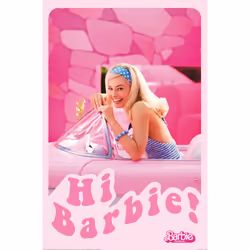 Barbie Text Poster