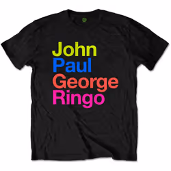 The Beatles Unisex Adult JPG&R Pepper Suit T-Shirt - S, Black