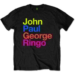 The Beatles Unisex Adult JPG&R Pepper Suit T-Shirt - S, Black