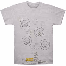The Beatles Unisex Adult Bubble T-Shirt - XXL, Heather Grey