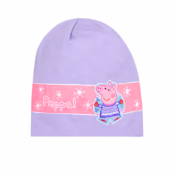 Peppa Pig Girls Beanie - M-L, Purple/Pink