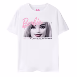 Barbie Womens/Ladies Be Your Own Reason To Smile Short-Sleeved T-Shirt - 3XL, White