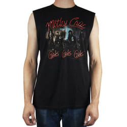 Amplified Mens Girls Girls Girls Motley Crue Sleeveless T-Shirt - S, Black