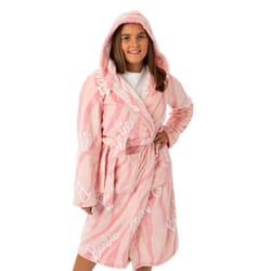 Barbie Womens/Ladies Hooded Dressing Gown - XL, Pink
