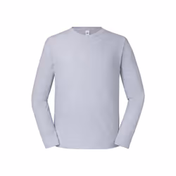 Fruit of the Loom Mens Iconic 195 Premium Long-Sleeved T-Shirt - XL, Heather Grey
