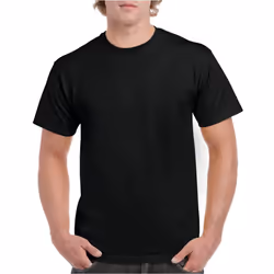 Gildan Hammer Unisex Adult Cotton Classic T-Shirt - L, Black