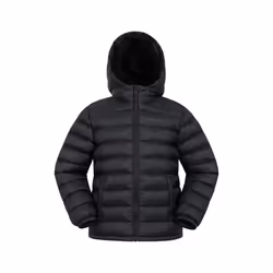 Mountain Warehouse Childrens/Kids Seasons Faux Fur Lined Padded Jacket - 5-6 Years, Black