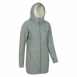 Mountain Warehouse Womens/Ladies Mallaig Longline Fleece Jacket - 10 UK, Light Khaki