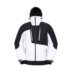 Mountain Warehouse Mens Supernova Waterproof Ski Jacket - XXL, Blue/Off White