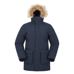 Mountain Warehouse Mens Fern Water Resistant Padded Parka - M, Navy