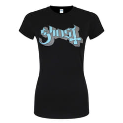 Ghost Womens/Ladies Keyline Logo Skinny T-Shirt - XXL, Black/Blue/Grey
