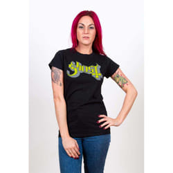 Ghost Womens/Ladies Keyline Logo Skinny T-Shirt - XL, Black