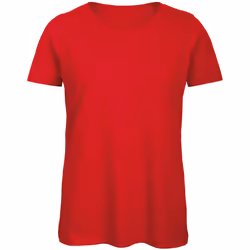 B&C Womens/Ladies Organic T-Shirt - XS, Red
