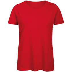 B&C Womens/Ladies Organic T-Shirt - XS, Red