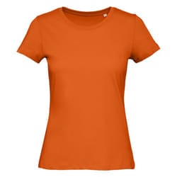 B&C Womens/Ladies Organic T-Shirt - L, Urban Orange