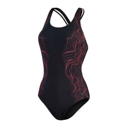 Speedo Womens/Ladies Calypso Shaping One Piece Swimsuit - 14 UK, Black/Pink
