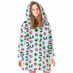 Minecraft Girls Panda Hoodie Blanket