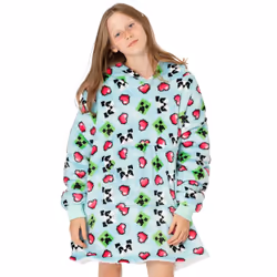 Minecraft Girls Panda Hoodie Blanket