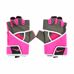 Nike Womens/Ladies Gym Premium Sport Fingerless Gloves - L, Pewter/Pinksicle