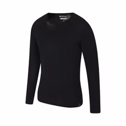 Mountain Warehouse Mens Merino Wool Base Layer Top (Pack of 2) - XXL, Black