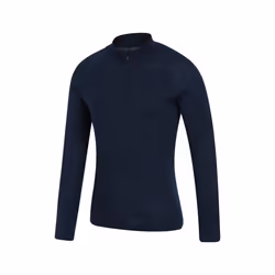 Mountain Warehouse Mens Merino Wool Base Layer Top (Pack of 2) - S, Navy