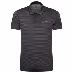 Mountain Warehouse Mens Fairway IsoCool Polo Shirt - XS, Black