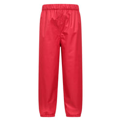 Mountain Warehouse Childrens/Kids Fleece Lined Waterproof Trousers - 9-10 Years, Red