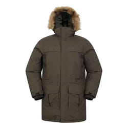 Mountain Warehouse Mens Antarctic Extreme Waterproof Down Jacket - S, Dark Khaki