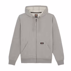 Dickies Mens Fleece Full Zip Hoodie - XXL, Heather Grey