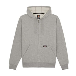 Dickies Mens Fleece Full Zip Hoodie - XXL, Heather Grey