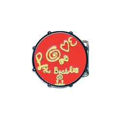 The Beatles Love Drum Belt Buckle - One Size, Red