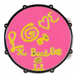 The Beatles Love Drum Belt Buckle - One Size, Pink