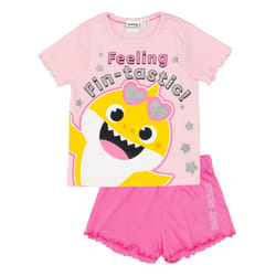 Baby Shark Girls Feeling Fin-Tastic Short Pyjama Set - 4-5 Years, Pink