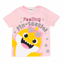 Baby Shark Girls Feeling Fin-Tastic Short Pyjama Set - 4-5 Years, Pink