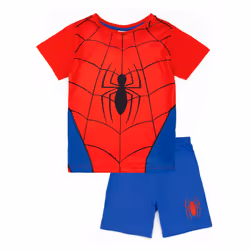 Spider-Man Boys Logo Short Pyjama Set - 2-3 Years, Blue/Red