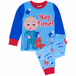 Cocomelon Boys Nap Time Long-Sleeved Pyjama Set - 18-24 Months, Blue/Red