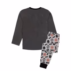 Marvel Avengers Boys Long-Sleeved Pyjama Set - 7-8 Years, Black/Grey