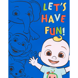 Cocomelon Baby Boys Let's Have Fun Baby JJ Short-Sleeved T-Shirt - 12-18 Months, Blue